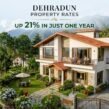 Dehradun property rates rising 21% in one year, featuring a luxury villa with Himalayan mountain views.