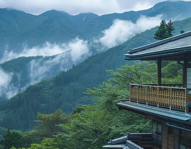 Hidden hill station near Delhi with misty mountains and a peaceful hillside retreat surrounded by lush green forests