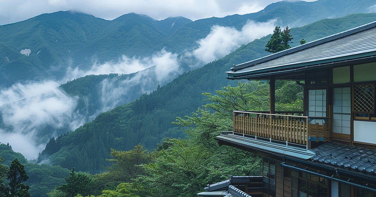 Hidden hill station near Delhi with misty mountains and a peaceful hillside retreat surrounded by lush green forests